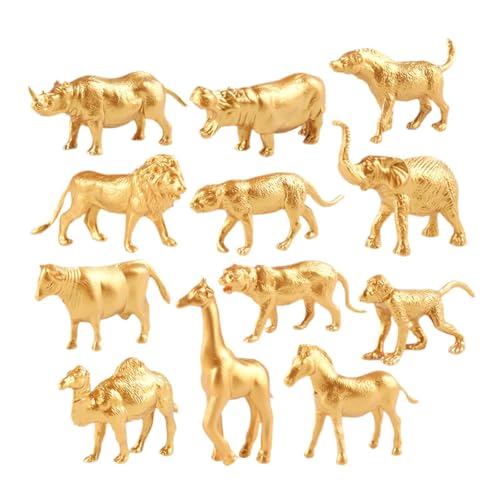 Amagogo Mininature Tiere Modell Figuren Realistische Figuren Set Sammlerstücke für Geburtstag Geschenk, 12pcs A Amagogo Mininature Tiere Modell Figuren Realistische Figuren Set Sammlerstücke für Geburtstag Geschenk, 12pcs A von Amagogo