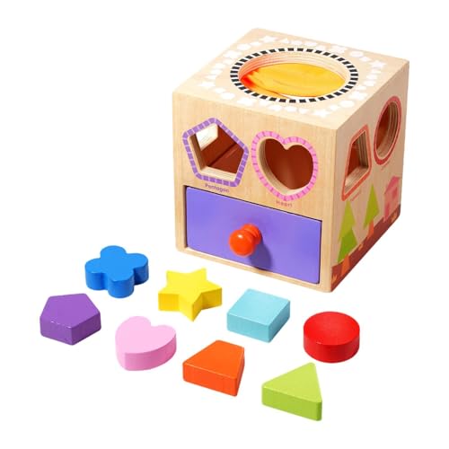 Amagogo Montessori Form Matching Toy Holz Aktivität Beschäftigt Würfel Früher ziehung Sensorische Block Frühe Entwicklung für die Koordination, Style A Amagogo Montessori Form Matching Toy Holz Aktivität Beschäftigt Würfel Früher ziehung Sensorische Block Frühe Entwicklung für die Koordination, Style A von Amagogo
