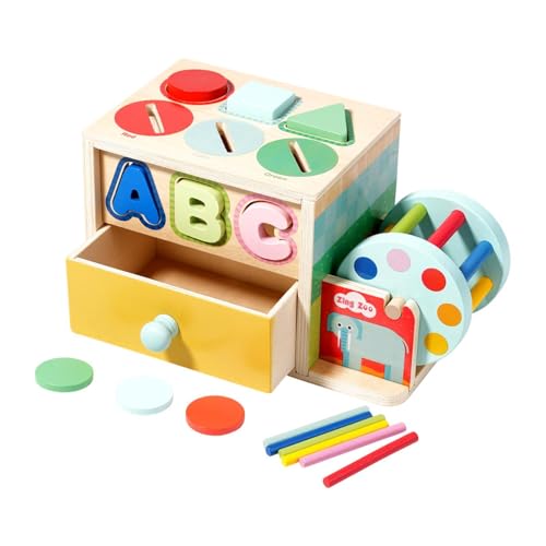 Amagogo Montessori Form Matching Toy Holz Aktivität Beschäftigt Würfel Früher ziehung Sensorische Block Frühe Entwicklung für die Koordination, Style B Amagogo Montessori Form Matching Toy Holz Aktivität Beschäftigt Würfel Früher ziehung Sensorische Block Frühe Entwicklung für die Koordination, Style B von Amagogo