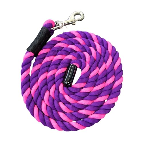 Amagogo Pferde -Blei -Seil Equine Performance -Seil mit Snap Hook für den führenden Trainingshund oder Schafe Practical Horse Lunge Line, Purpur Rosa von Amagogo
