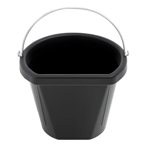Amagogo Pferdefuttereimer, Gummi-Futtereimer, 18 l, Mehrzweck-Aufbewahrungsbehälter, Allzweckeimer, Futtertrog für Bauernhof, Hinterhof, Outdoor-Zoo von Amagogo