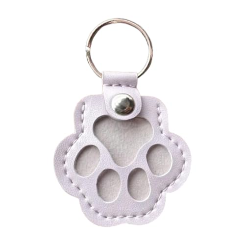 Amagogo Schlüsselanhänger in Form Einer Hunde- oder Katzenpfote, Katzenhaarhalter, dekorativer Tier-Schlüsselanhänger, handgefertigt, süßer Hundehaarsammler, Hellviolett Amagogo Schlüsselanhänger in Form Einer Hunde- oder Katzenpfote, Katzenhaarhalter, dekorativer Tier-Schlüsselanhänger, handgefertigt, süßer Hundehaarsammler, Hellviolett von Amagogo