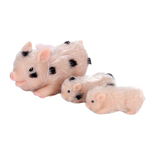 Amagogo Schweine-Set aus, Spielzeug-Set für Schweinefamilie, süße Tierschweinpuppe, Mini-Schweinchen, Spielzeug für Geburtstagsgeschenk, Rollenspiele, 3 Stück Amagogo Schweine-Set aus, Spielzeug-Set für Schweinefamilie, süße Tierschweinpuppe, Mini-Schweinchen, Spielzeug für Geburtstagsgeschenk, Rollenspiele, 3 Stück von Amagogo