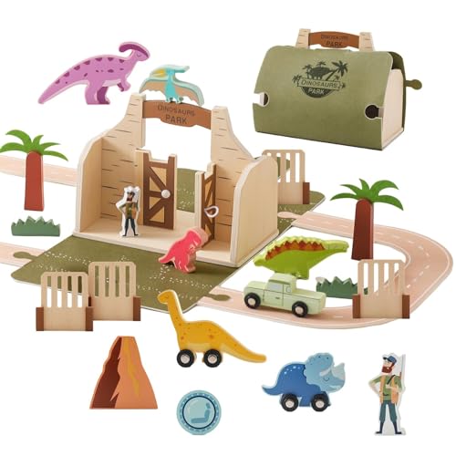 Amagogo Tierspielzeug-Set aus Holz mit Hausdekoration, pädagogisches lustiges Dinosaurier-Spielzeug-Spielset für Kinder, Kinder, Baby-Geburtstagsgeschenk Amagogo Tierspielzeug-Set aus Holz mit Hausdekoration, pädagogisches lustiges Dinosaurier-Spielzeug-Spielset für Kinder, Kinder, Baby-Geburtstagsgeschenk von Amagogo