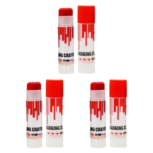 Amagogo Viehmarkierungsstifte, Kennzeichnungsstift, wasserdichter Markierungsstift für den Bauernhof, gut sichtbare Farbe für die Schweineimpfung, Rot 6st Amagogo Viehmarkierungsstifte, Kennzeichnungsstift, wasserdichter Markierungsstift für den Bauernhof, gut sichtbare Farbe für die Schweineimpfung, Rot 6st von Amagogo