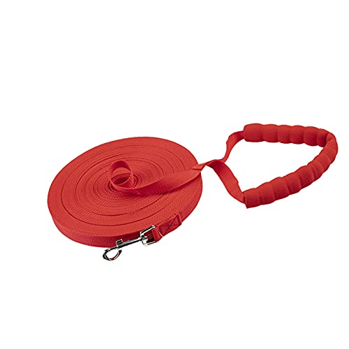 Hund mit Universelle Schnalle Verstellbares Seil Seil für Pet Obedience Training Training Dog Tracking Pet Supplies No Pull Sicherheitsgeschirr (c-Red, One Size) von Amaone