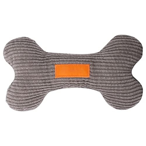 Amaone Hunde Welpen Spielzeug Lustiges Plüschknochen-Hundespielzeug Plüschhund Quietschendes Knochenspielzeug für Hunde Hundespielzeug Kautschuk (C-Grey, One Size) von Amaone