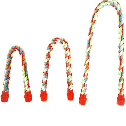 Amaone Spielzeug Für Compatible with Machen Haustier-Sittich-Sittich-Käfig-stehender Barsch-Kau-Spielzeug Spielzeug Für Compatible with Machen (Colorful #3, One Size) von Amaone