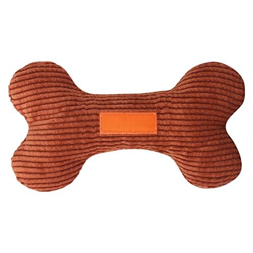 Amaone Welpe Spielzeug Hund Lustiges Plüschknochen-Hundespielzeug Plüschhund Quietschendes Knochenspielzeug für Hunde Hartgummi Hundespielzeug (Brown-3, One Size) von Amaone