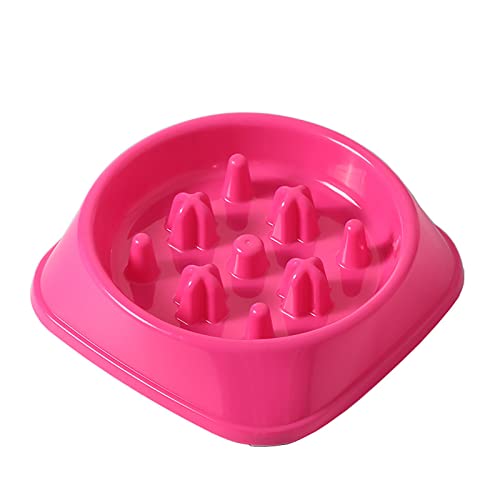 Amaone Zwiebelsuppe Schüssel Slow Feeders Hundenapf Pet Slow Feeders Plate Maze Interactive Dog Puzzle Funs Feeders Bloats Stop Bowl Non Toxics Chokings Schüssel Rund (Hot Pink #1, One Size) von Amaone
