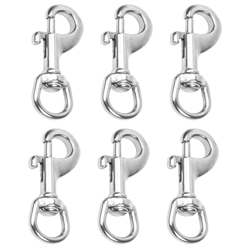 6 Stück Robusten Karabinerhaken Hundeleine, Silber Drehgelenk Karabinerhaken, Schnalle Drehgelenk Karabinerhaken, für Hundeleine,Bergsteigen, Schlüsselbund, Schnalle für Haustiere 6 Stück Robusten Karabinerhaken Hundeleine, Silber Drehgelenk Karabinerhaken, Schnalle Drehgelenk Karabinerhaken, für Hundeleine,Bergsteigen, Schlüsselbund, Schnalle für Haustiere von Amasawa