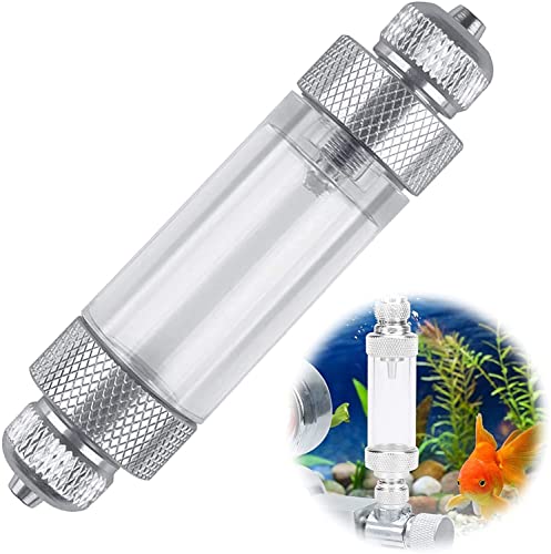 Amasawa 1 Stück CO2 Blasenzähler, CO2 Druckminderer Regulator Luftpumpenzubehör, CO2 Druckminderer Regulator Luftpumpenzubehör für Aquarium,Aquarium CO2 Blasenzähler Mit Rückschlagventil, Beide Kopf von Amasawa