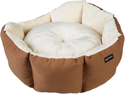 Amazon Basics Achteckiges Haustierbett für Hund oder Katze, L 50 x B 50 x H 20 cm, Braun & Elfenbein Amazon Basics Achteckiges Haustierbett für Hund oder Katze, L 50 x B 50 x H 20 cm, Braun & Elfenbein von Amazon Basics