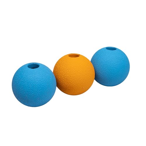 Amazon Basics Apportierbälle aus Gummi zum Spielen für Hunde, 6.35 cm (3 Stück), Blau, Orange Amazon Basics Apportierbälle aus Gummi zum Spielen für Hunde, 6.35 cm (3 Stück), Blau, Orange von Amazon Basics