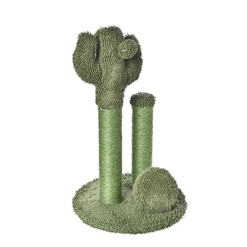 Amazon Basics Cactus Katze skraber tredobbelte indlæg med dinglende kugle, stor, 27 tommer, Grün von Amazon Basics