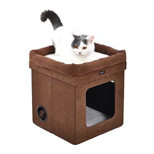Amazon Basics Faltbares Katzenhaus, Braun, 38 x 38 x 43 cm Amazon Basics Faltbares Katzenhaus, Braun, 38 x 38 x 43 cm von Amazon Basics