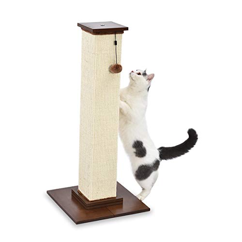 Amazon Basics – Hoher Katzen-Kratzbaum, groß, hochwertig, 41 x 89 x 41 cm, Holz von Amazon Basics