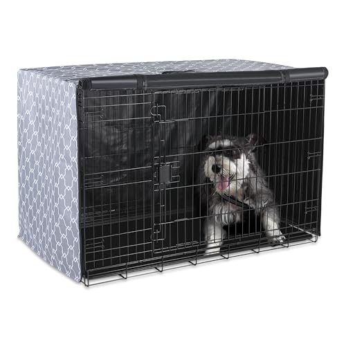 Amazon Basics Hundekäfigabdeckungen, Kistenabdeckungen für Hundekäfige, 121.9 cm, Muster von Amazon Basics