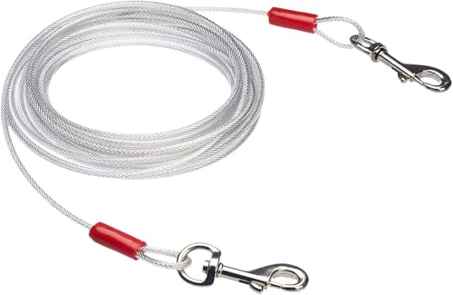 Amazon Basics Kabelleine für Hunde bis 40 kg, 7.62 m, Weiß von Amazon Basics