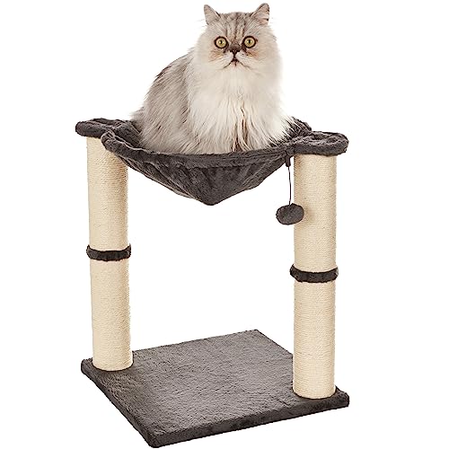 Amazon Basics Katzen-Kratzbaum mit Haus, Hängematte, Bett und Kratzstamm, 41 x 51 x 41 cm, grau Amazon Basics Katzen-Kratzbaum mit Haus, Hängematte, Bett und Kratzstamm, 41 x 51 x 41 cm, grau von Amazon Basics