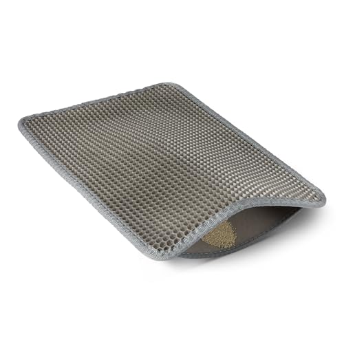 Amazon Basics – Katzenstreu-Matte, doppellagig, Grau, 61cm x 38cm Amazon Basics – Katzenstreu-Matte, doppellagig, Grau, 61cm x 38cm von Amazon Basics