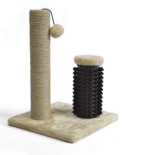 Amazon Basics Kratzbaum für Hauskatzen, klein, mit Bürste für Kätzchen, 42 cm, beige Amazon Basics Kratzbaum für Hauskatzen, klein, mit Bürste für Kätzchen, 42 cm, beige von Amazon Basics