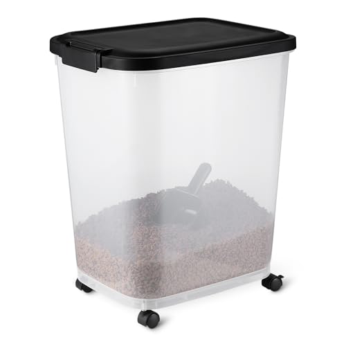Amazon Basics Tierfutterbehälter für, 15.8 kg,Transparent und Schwarz Amazon Basics Tierfutterbehälter für, 15.8 kg,Transparent und Schwarz von Amazon Basics