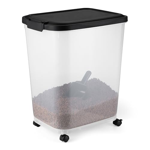 Amazon Basics Tierfutterbehälter für, 22.6 kg,Transparent und Schwarz Amazon Basics Tierfutterbehälter für, 22.6 kg,Transparent und Schwarz von Amazon Basics