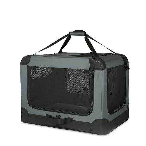 Amazon Basics 4-Türiger Faltbarer Reisezwinger für Katzen, Hund und andere kleine Tiere, Grau, S 66 cm x 46 cm x 46 cm Amazon Basics 4-Türiger Faltbarer Reisezwinger für Katzen, Hund und andere kleine Tiere, Grau, S 66 cm x 46 cm x 46 cm von Amazon Basics