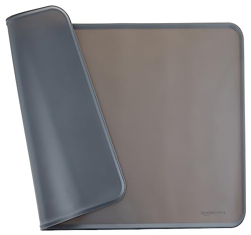 Amazon Basics Unterlage für Futter und Wassernapf von Haustieren, wasserdicht, rutschfest, 61 x 41 cm, Grau, Einfarbig Amazon Basics Unterlage für Futter und Wassernapf von Haustieren, wasserdicht, rutschfest, 61 x 41 cm, Grau, Einfarbig von Amazon Basics