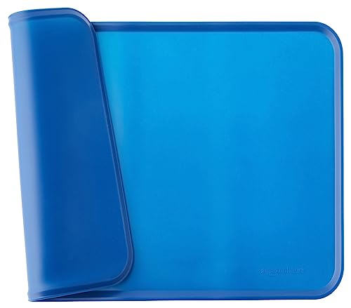 Amazon Basics Wasserabweisende Napfunterlage aus Silikon, Unterlage für Haustierfutter, 47 x 29 cm, Blau, Einzelbett Amazon Basics Wasserabweisende Napfunterlage aus Silikon, Unterlage für Haustierfutter, 47 x 29 cm, Blau, Einzelbett von Amazon Basics