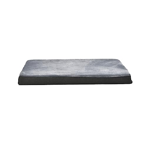Amazon Basics XL Kühlgel-Matratze aus Memoryschaum für Hunde und Haustiere mit abnehmbarem, waschbarem Bezug, grau, 104 x 74 x 10 cm (L x W x H) von Amazon Basics