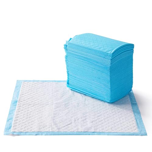 Amazon Basics Strapazierfähige Trainingspads für Hunde und Welpen, auslaufsicheres Design mit schnell trocknender Oberfläche, 50 stück (1 erPack), Blau/Weiß Amazon Basics Strapazierfähige Trainingspads für Hunde und Welpen, auslaufsicheres Design mit schnell trocknender Oberfläche, 50 stück (1 erPack), Blau/Weiß von Amazon Basics