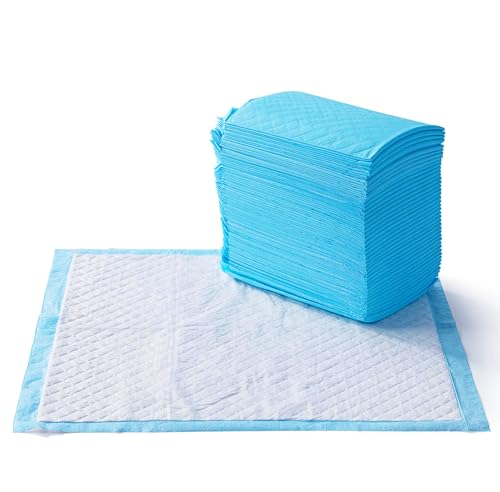 Amazon Basics Strapazierfähige Trainingspads für Hunde und Welpen, auslaufsicheres Design mit schnell trocknender Oberfläche, Normal (80Stück), Blau/Weiß Amazon Basics Strapazierfähige Trainingspads für Hunde und Welpen, auslaufsicheres Design mit schnell trocknender Oberfläche, Normal (80Stück), Blau/Weiß von Amazon Basics