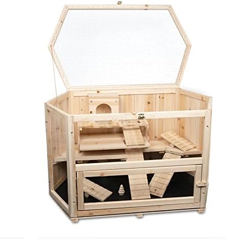 Hamsterkäfig MATS aus Holz - Maße: 90x55x55 cm - zur Nutzung im Innenbereich - Kleintierkäfig Hamsterkäfig MATS aus Holz - Maße: 90x55x55 cm - zur Nutzung im Innenbereich - Kleintierkäfig von Ambico