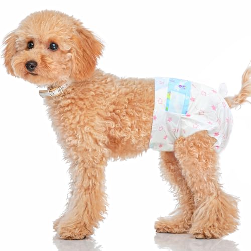 Ambreview Hundewindeln für weibliche Hunde, ultra-saugfähige Welpenwindeln für Hündinnen mit dehnbarer Taille, hochziehbare Hundewindeln für Hitze, erregtes Wasserlassen, Harninkontinenz für ältere Ambreview Hundewindeln für weibliche Hunde, ultra-saugfähige Welpenwindeln für Hündinnen mit dehnbarer Taille, hochziehbare Hundewindeln für Hitze, erregtes Wasserlassen, Harninkontinenz für ältere von Ambreview