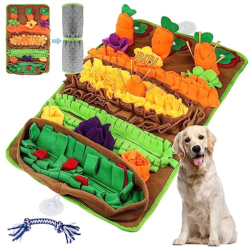 Ameami Schnüffelmatte für große Hunde, 81,3 x 50,8 cm, Anreicherungsspielzeug für große Hunde, Geruchstraining und langsames Fressen, interaktive Schnüffelmatte für geistige Stimulation und von Ameami