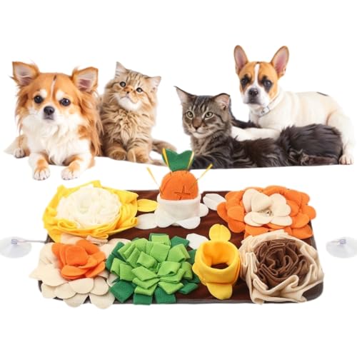 Ameami Schnüffelmatte für kleine Hunde – langsames Fressen und fördert natürliche Futtersuchfähigkeiten, Schnüffelmatte hilft Stressabbau und Training für Welpen, Katzen und Kaninchen Ameami Schnüffelmatte für kleine Hunde – langsames Fressen und fördert natürliche Futtersuchfähigkeiten, Schnüffelmatte hilft Stressabbau und Training für Welpen, Katzen und Kaninchen von Ameami