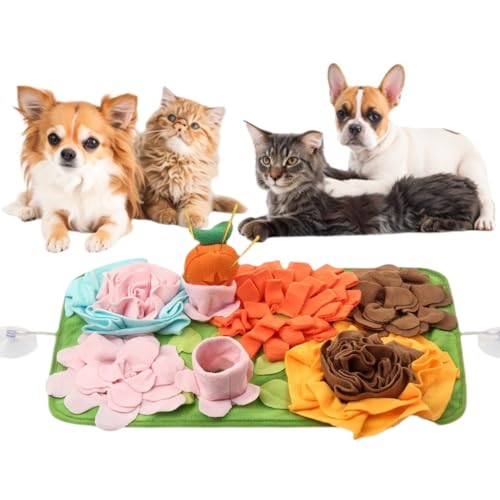 Schnüffelmatte für kleine Hunde – langsames Fressen und fördert natürliche Futtersuchfähigkeiten, Katzenschnüffelmatte hilft Stressabbau und Training Schnüffelmatte für kleine Hunde – langsames Fressen und fördert natürliche Futtersuchfähigkeiten, Katzenschnüffelmatte hilft Stressabbau und Training von Ameami