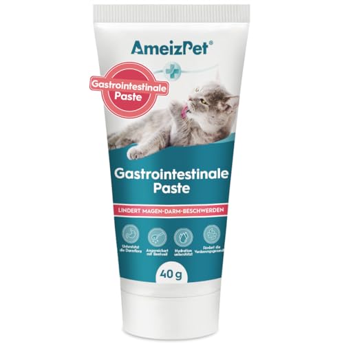 AmeizPet Gastro Intestinale Paste für Katzen, Unterstützung der Darmgesundheit und Darmflora, Verdauungsunterstützendes Ergänzungsmittel für Katzen und Kätzchen, 40g (1.4 Oz) von AmeizPet
