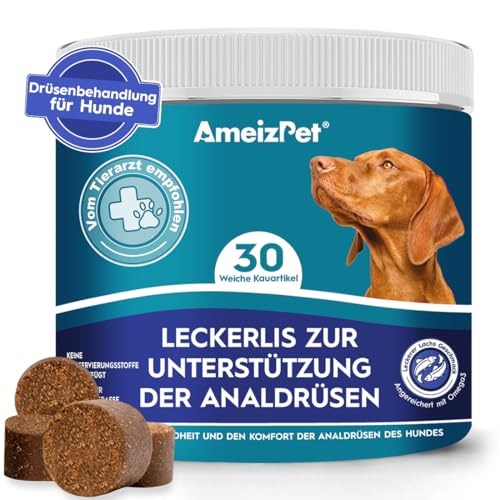 AmeizPet Hunde Weiche Leckerlis Analdrüsen Salbe für Hund, Analdrüsen Salbe Hund Verdauungssnacks, 30 Hunde Leckerlis AmeizPet Hunde Weiche Leckerlis Analdrüsen Salbe für Hund, Analdrüsen Salbe Hund Verdauungssnacks, 30 Hunde Leckerlis von AmeizPet