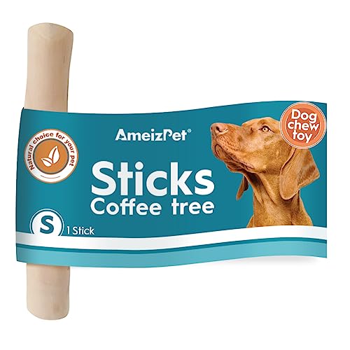 AmeizPet Hundespielzeug Unzerstörbar, Kaffeeholz Für Hunde, Kauknochen Hunde - Kaffeebaumknochen Hunde Kauspielzeug S Groß von AmeizPet