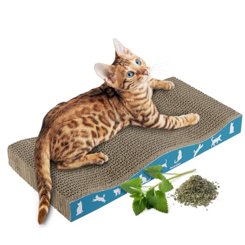 AmeizPet Katzen Kratzbrett, Langlebige Kratzpappe Für Katzen & Kätzchen - Doppelte Welle Kratzmatte Doppelseitig Karton Kratzbaum Katze Mit Kratztextur AmeizPet Katzen Kratzbrett, Langlebige Kratzpappe Für Katzen & Kätzchen - Doppelte Welle Kratzmatte Doppelseitig Karton Kratzbaum Katze Mit Kratztextur von AmeizPet