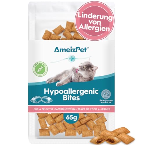 AmeizPet Katzen Leckerlies Hypoallergen für Katzen - Hypoallergen Leckerli für Katzen 65 g (2.3 oz) von AmeizPet