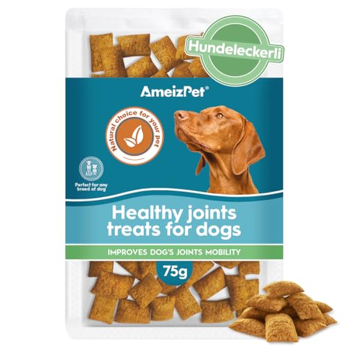 AmeizPet Trockenfutter Leckere Hundekekse, Hüft- und Gelenkpflege Gelenkergänzungsmittel für Hunde, Haustier-Gelenk-Kau-Snacks für Welpen und ältere Hunde 75g (2.6 oz) von AmeizPet