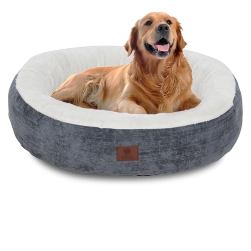 AMERICAN KENNEL CLUB 63,5 cm großes rundes Haustierbett aus Mason Stoff – Stilvolles, waschbares Hundebett mit Rutschfester Unterseite, Plüsch-Schlaffläche – für Katzen, mittelgroße Rassen AMERICAN KENNEL CLUB 63,5 cm großes rundes Haustierbett aus Mason Stoff – Stilvolles, waschbares Hundebett mit Rutschfester Unterseite, Plüsch-Schlaffläche – für Katzen, mittelgroße Rassen von American Kennel Club