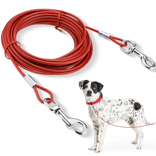 American Kennel Club AKC Kabelbinder für kleine Hunde bis zu 45 kg, Stahldraht, für Haustiere und Kleintiere, 6 m von American Kennel Club