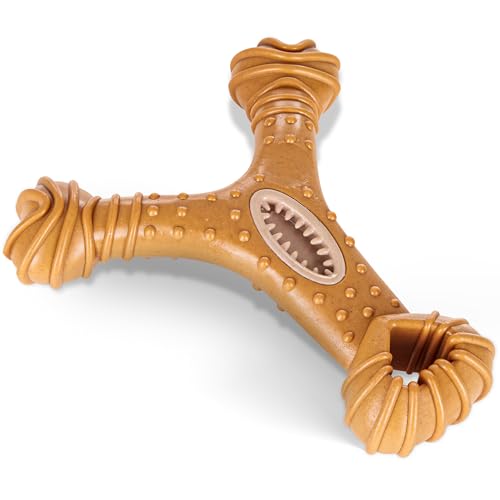 American Kennel Club AKC Training Holz Infused Dog Chew Toy for Aggressive Chewers, Durable and Long-Lasting, Chicken Scented Veterinarian Recommended for Dental Health - Multiple Shapes von American Kennel Club