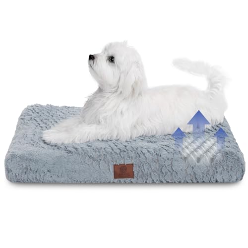 American Kennel Club Orthopädische Hundebox-Matte aus Memory-Schaum, Eierkisten-Schaumstoffkissen, waschbarer Bezug, rutschfeste Unterseite, lindert Gelenkschmerzen, atmungsaktiv, langlebig, 61 x 48 von American Kennel Club