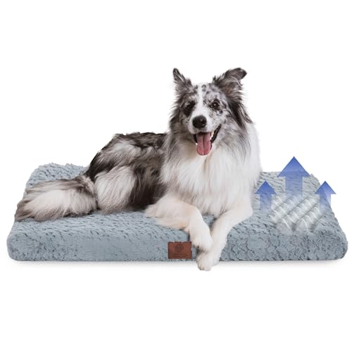 American Kennel Club Orthopädische Hundebox-Matte aus Memory-Schaum, Eierkisten-Schaumstoffkissen, waschbarer Bezug, rutschfeste Unterseite, lindert Gelenkschmerzen, atmungsaktiv, langlebig, 91 x 58 von American Kennel Club